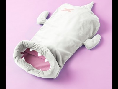 Capcom TGS 2021 merchandise shop features Monster Hunter Khezu sleeping bag