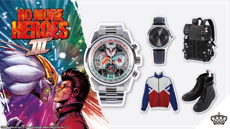 No More Heroes 3 SuperGroupies merchandise