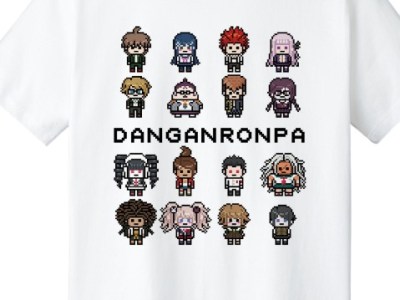 danganronpa pixel art merchandise header