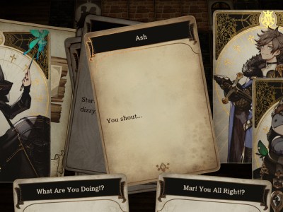 An update is in the works for Voice of Cards that will give people the option to speed up the new Yoko Taro game