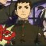 Great Ace Attorney Kazuma Ryunosuke and Susato in Osaka Police ad - full poster