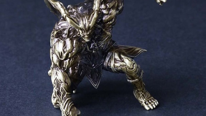 Final Fantasy VII Remake Ifrit Brass Statue