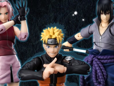 Naruto Shippuden SH Figuarts Figures Include Naruto, Sakura & Sasuke