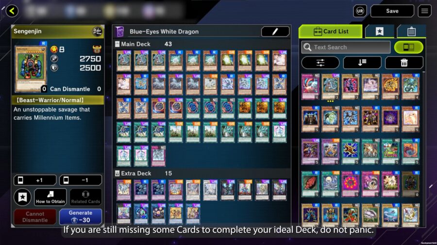 Yu-Gi-Oh Master Duel Craft Cards