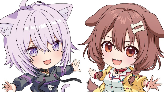 Here’s the Inugami Korone and Nekomata Okayu Nendoroid Concept Art