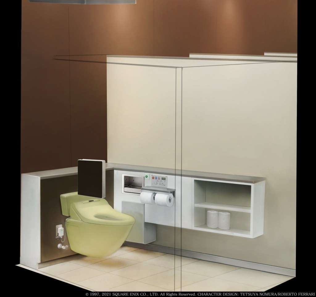 FFVII Remake Shinra Building Bathrooms Detailed 2