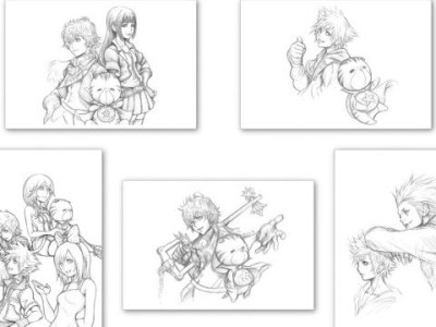 Kingdom Hearts Postcards with Tetsuya Nomura Art Will Appear in October