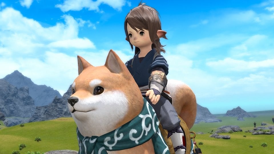 FFXIV Megashiba Mount and Street Attire Outfits Appear