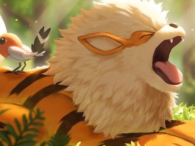 REND Arcanine and Fletchling illustration won Pokemon Trading Card Game TCG contest 2022