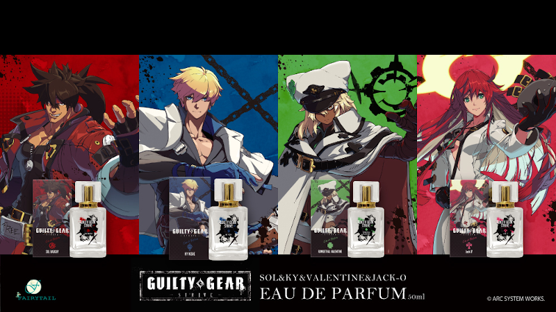 Guilty Gear Strive perfumes - Sol Ky Ramlethal Jack-O