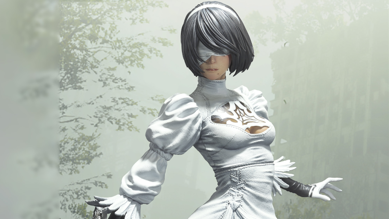 Nier Automata 2B 2P statue