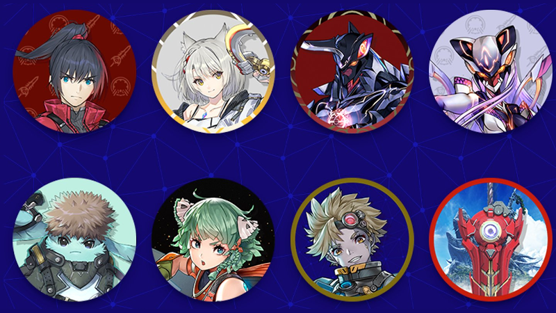 Xenoblade Chronicles 3 character icons as Nintendo America Platinum Points Rewards