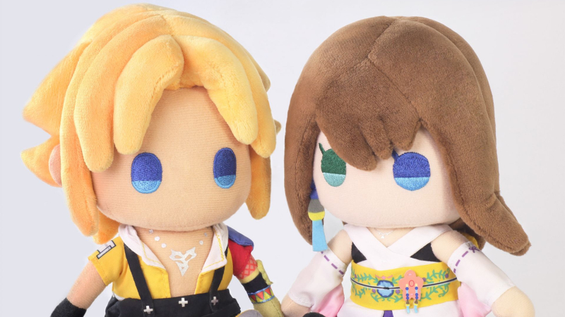 Final Fantasy X FFX Tidus and Yuna chibi plushes