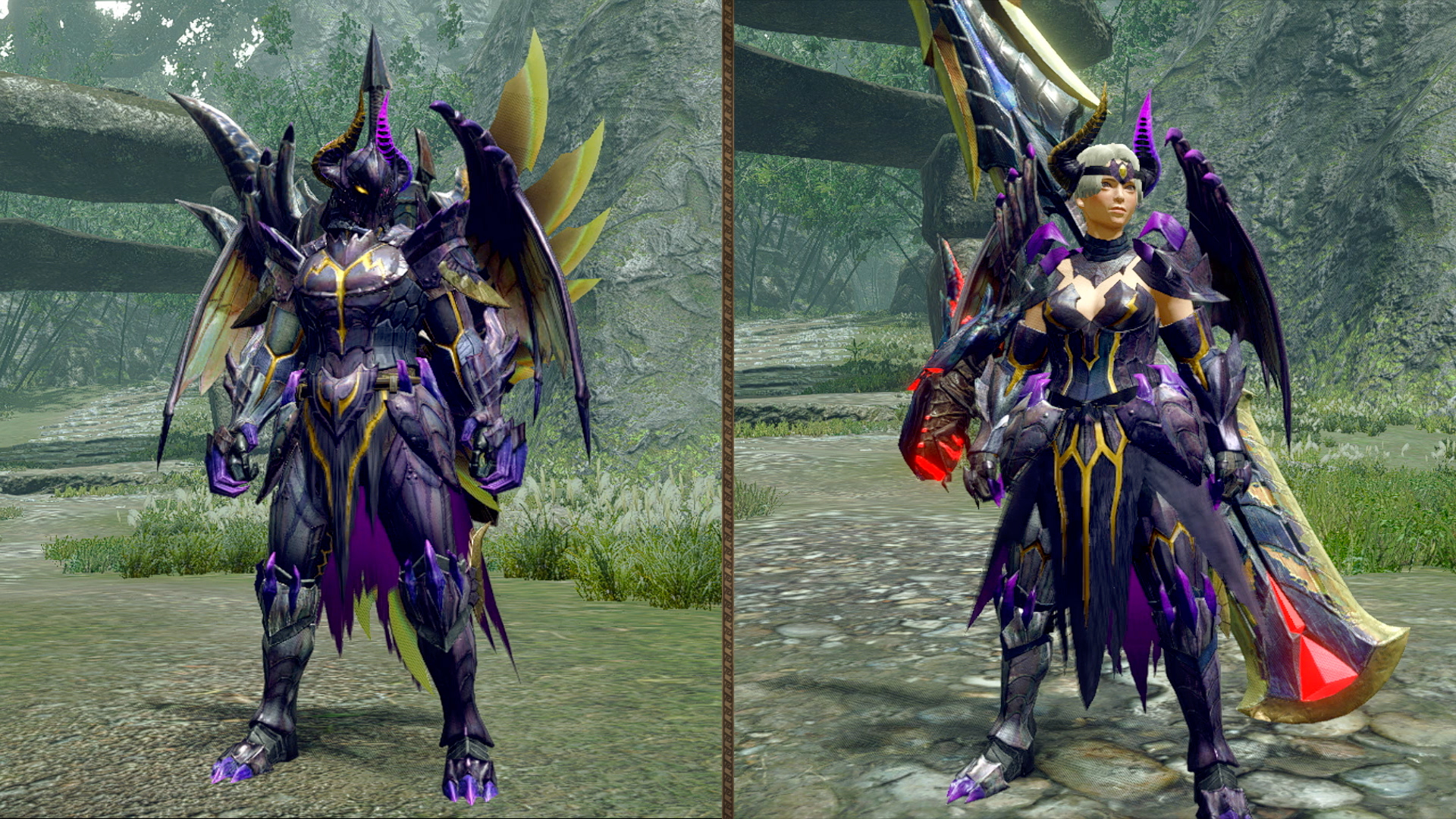 Monster Hunter Rise Sunbreak Title Update 3 Chaotic Gore Magala Armor Set Shown