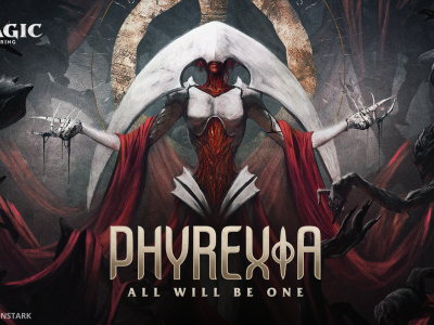 Key art for Phyrexia: All Will Be One centres on Elesh Norn, a key villain in MTG lore