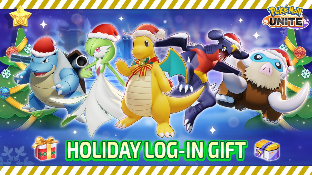 Reminder- Pokemon Unite Holiday Log-in Gift is a Free Holowear