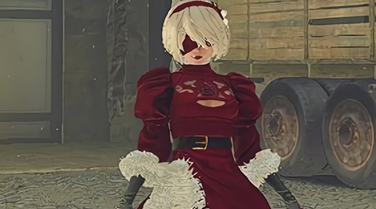 NieR Automata 2B Mod Gives Her a Santa Outfit