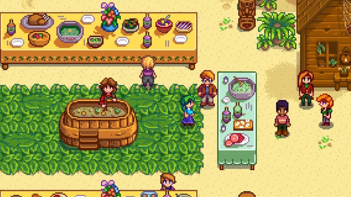 While the Stardew Valley 1.5 mobile update won't make it out before 2022 ends as planned, it will appear at the beginning of 2023. Characters Can Drink Mayonnaise in Stardew Valley 1.6