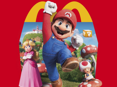 Japan's Super Mario Bros Movie Happy Meal Toys Spin a Lot