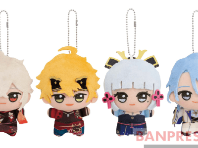 genshin impact plush keychains