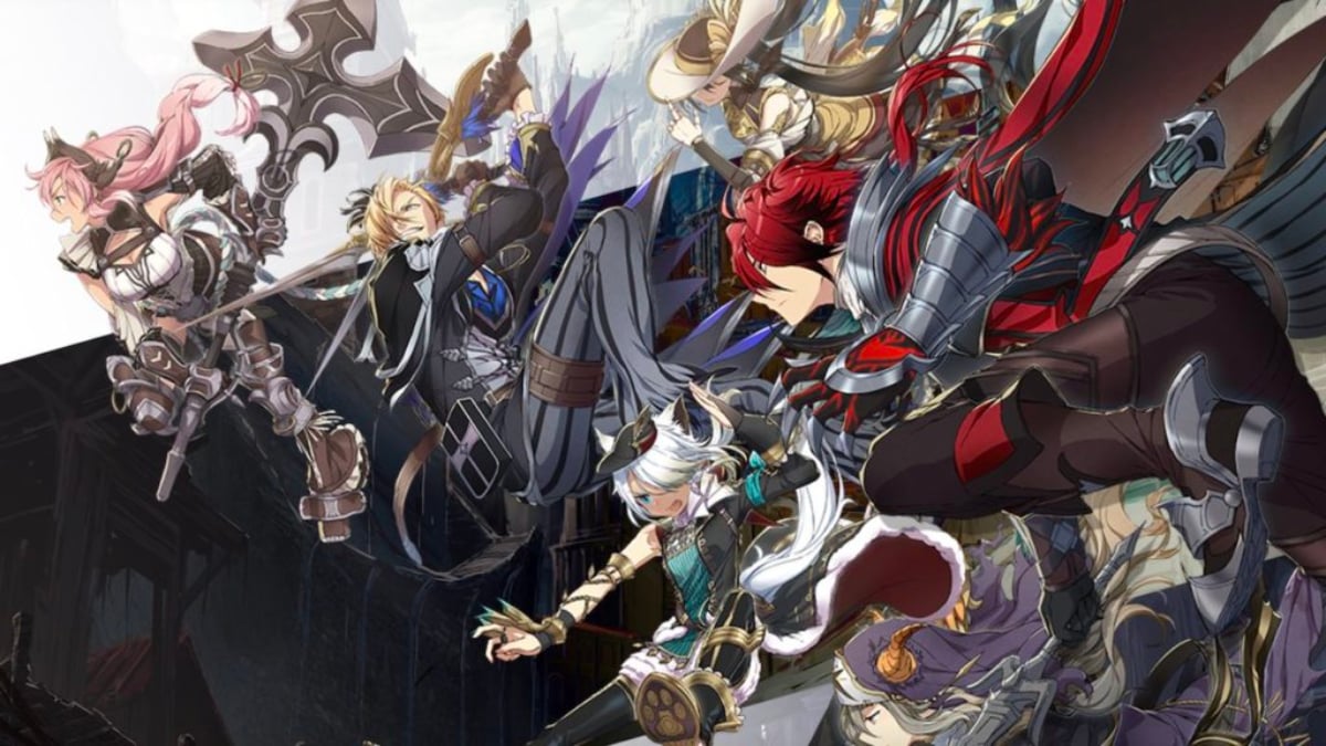 Key art featuring the core cast of Ys IX: Monstrum Nox