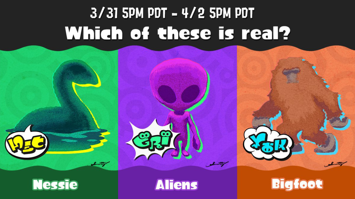 Splatoon 3 April Splatfest