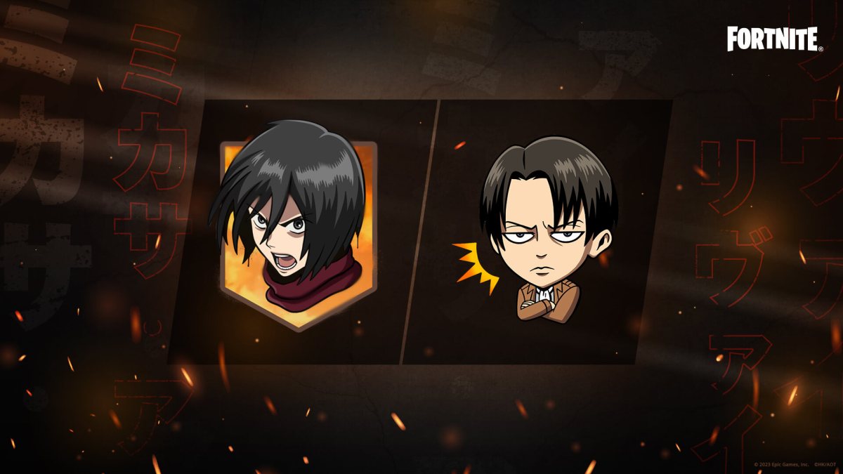 Fortnite Attack on Titan Collab Adds Eren, Levi, Mikasa, and ODM Gear