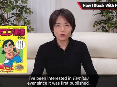 Masahiro Sakurai on his Famitsu Column. Screenshot via Masahiro Sakurai on Creating Games YouTube Channel.