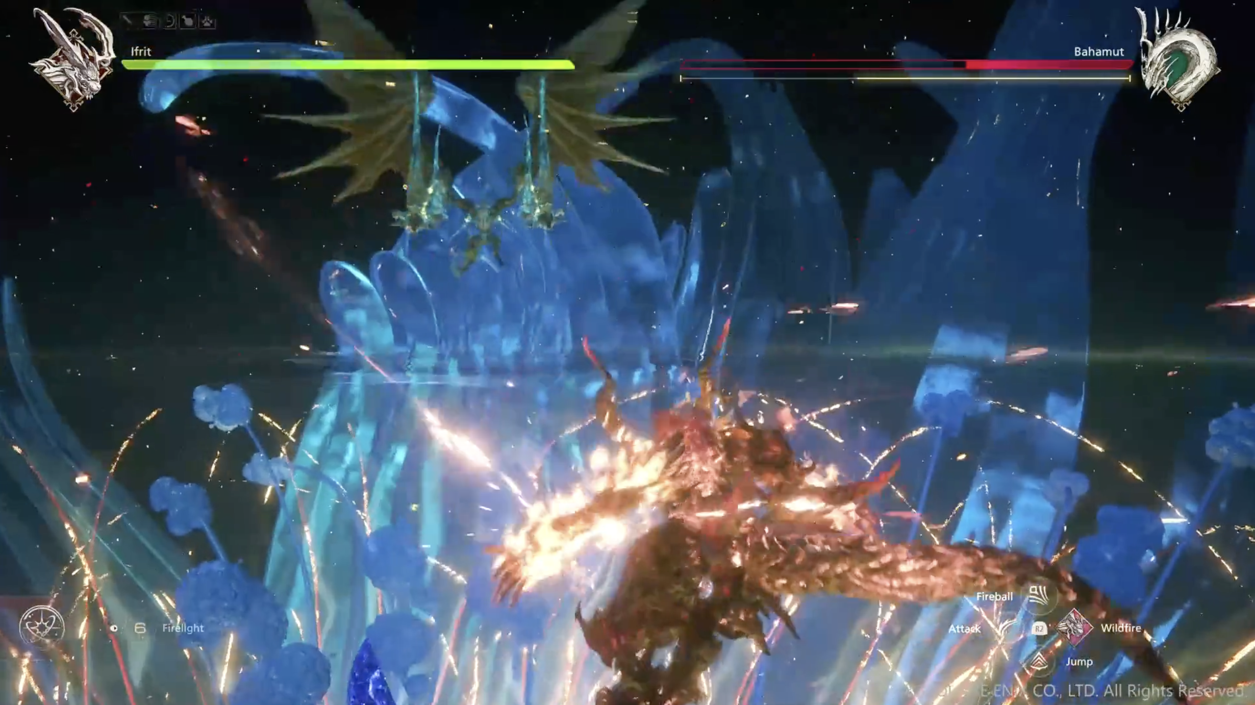 Ifrit Beats Up Bahamut in New Final Fantasy XVI Footage