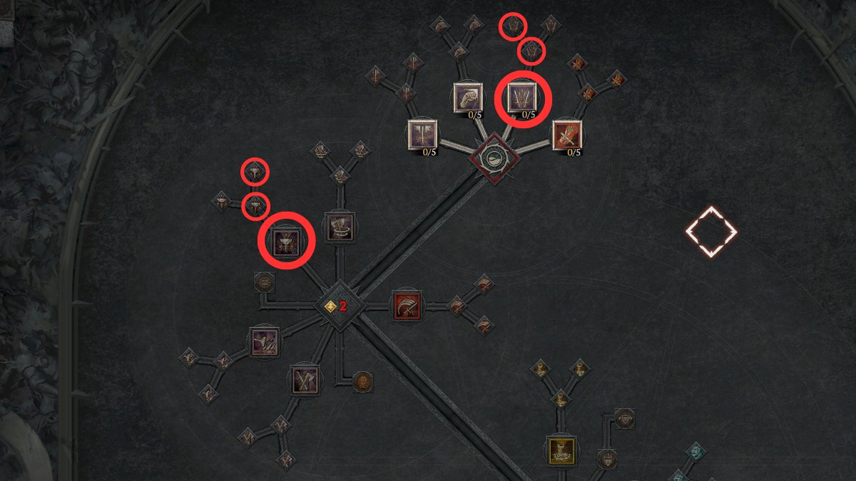 Screenshot of the Barbarian Skill Tree page 4 in Diablo 4.