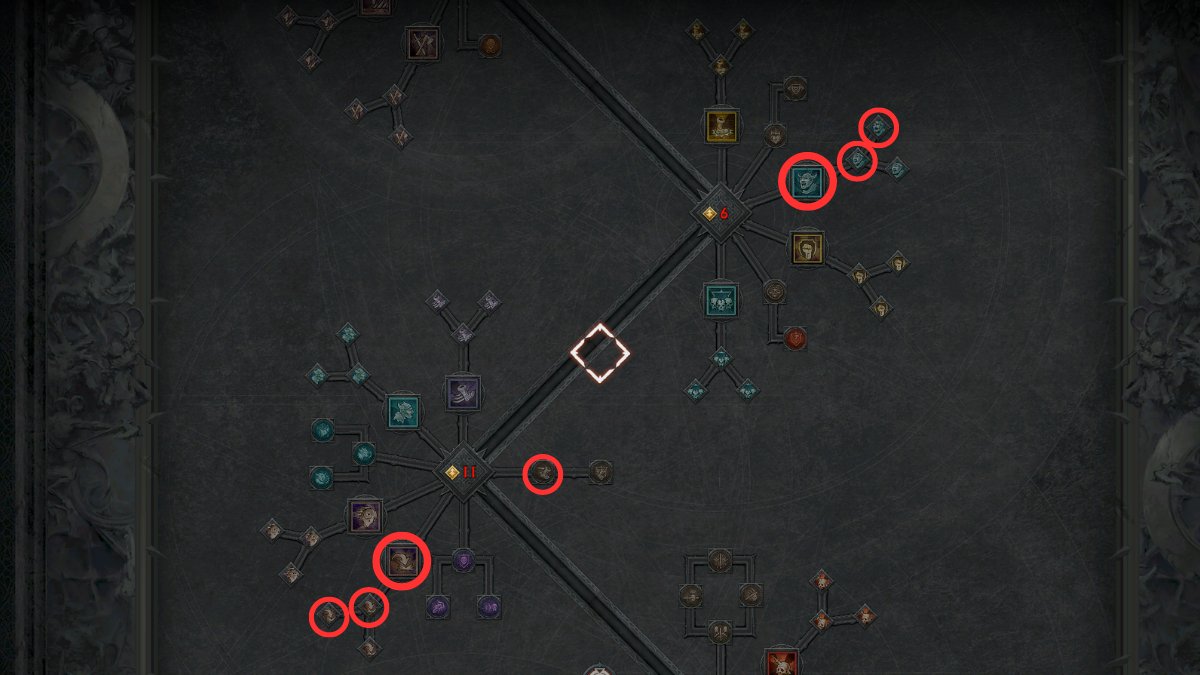 Screenshot of the Barbarian Skill Tree page 4 in Diablo 4.