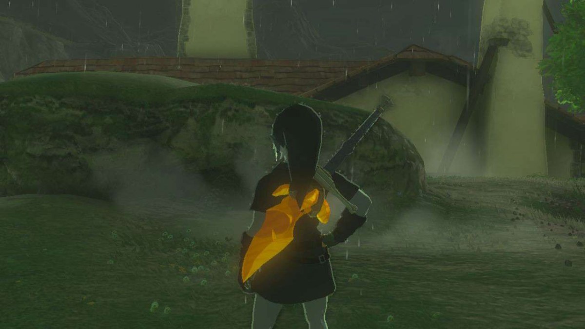 An Amber weapon in The Legend of Zelda: Tears of the Kingdom.