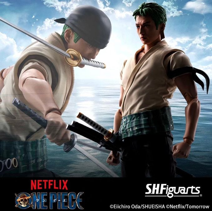 See the One Piece Live-Action Luffy and Zoro SH Figuarts Figures