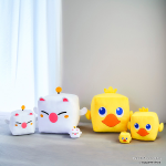 Chocobo and Moogle Square Plushies