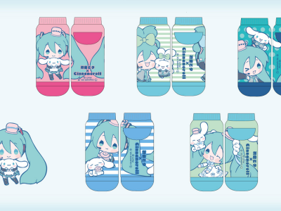 Hatsune Miku Cinnamoroll merchandise