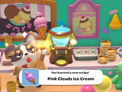 How to make Pink Clouds Ice Cream in Hello Kitty Island Adventure.