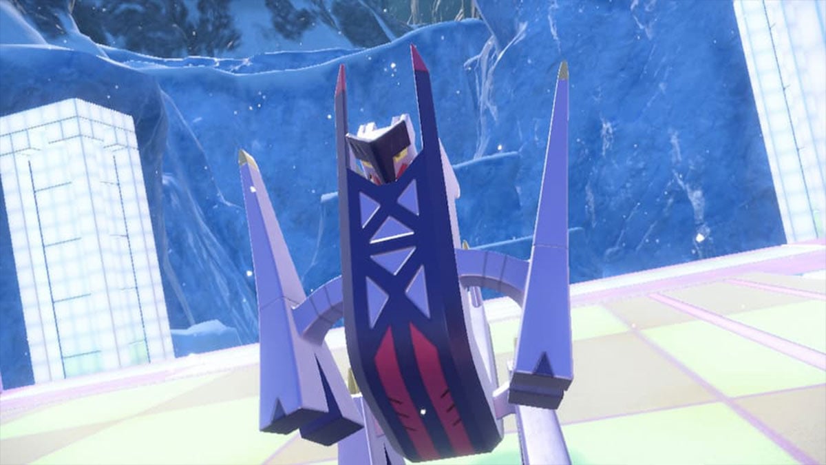 Screenshot of Archaludon in Pokémon Scarlet and Violet DLC trailer.