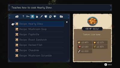 Sea of Stars Recipes