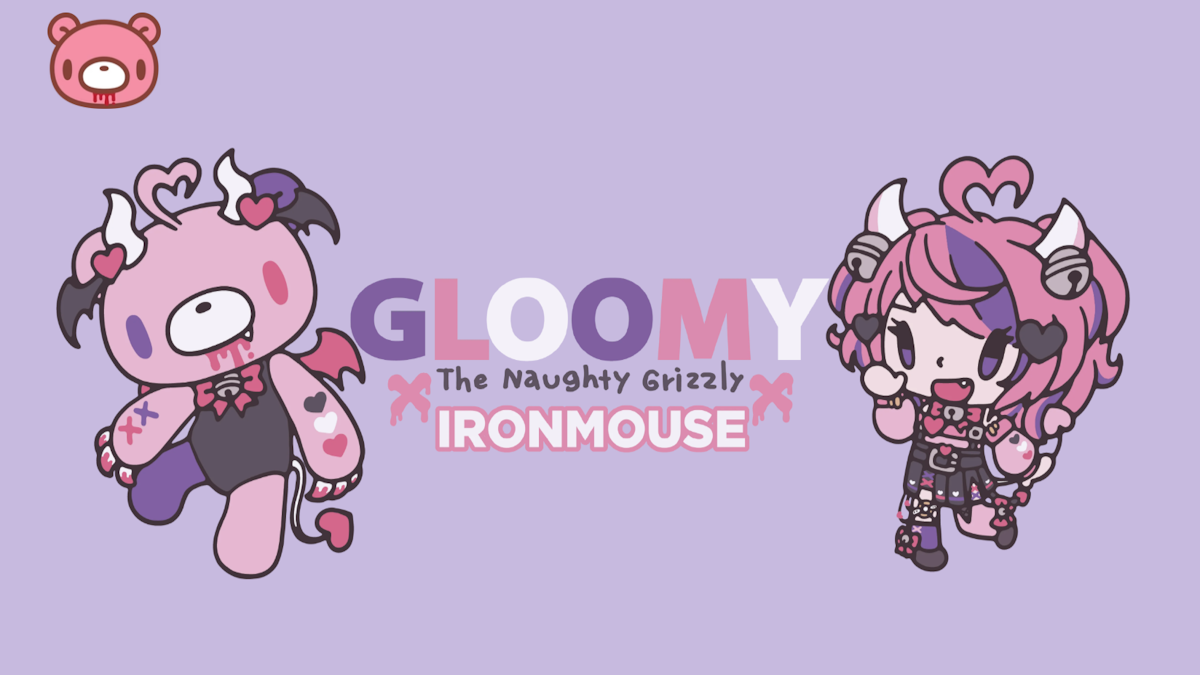 Ironmouse x Gloomy Bear Collab