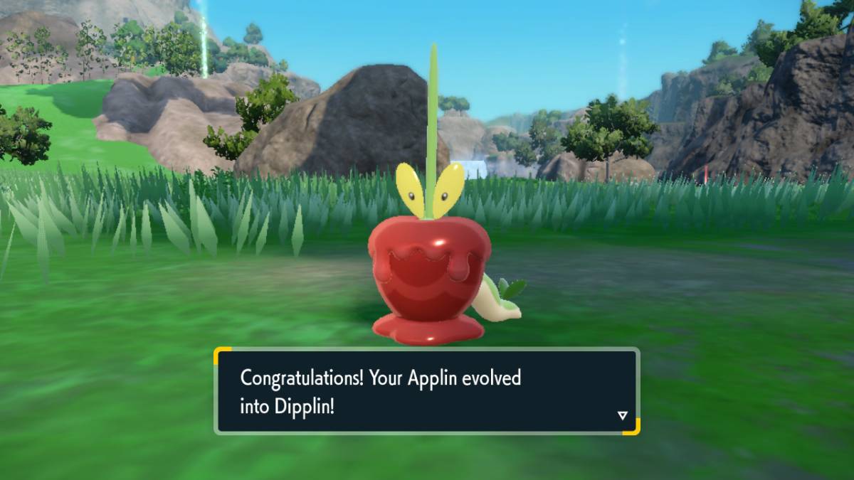 How to Evolve Applin into Dipplin in Pokemon Scarlet and Violet 1