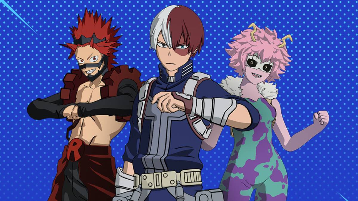 My Hero Academia Characters Shoto, Red Riot, and Pinky Join Fortnite