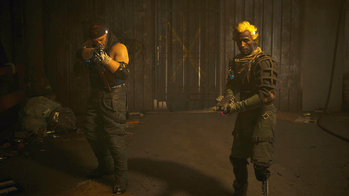 Screenshot of Jacob and Myers encounter in Cyberpunk 2077 Phantom Liberty DLC