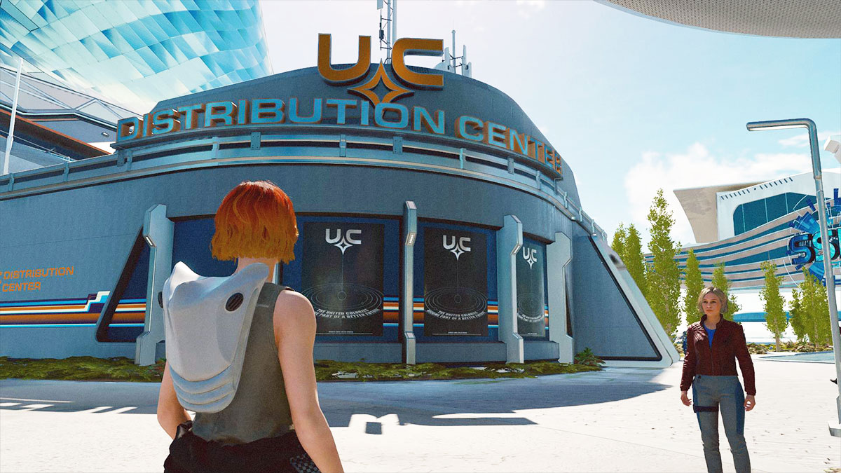 Screenshot of UC Distribution Center in Starfield.