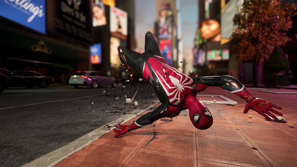 Spider-Man taking serious fall damage in Marvel's Spider-Man 2