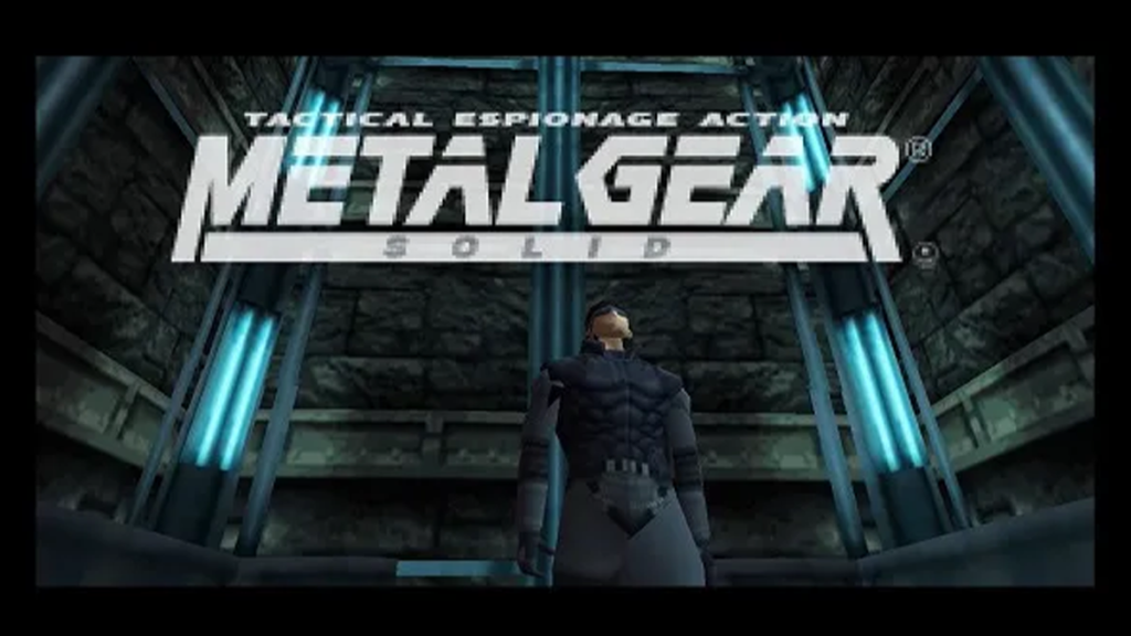 Screenshot of Metal Gear Solid classic title screen