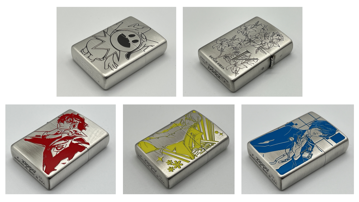 Persona and SMT V Zippo lighters