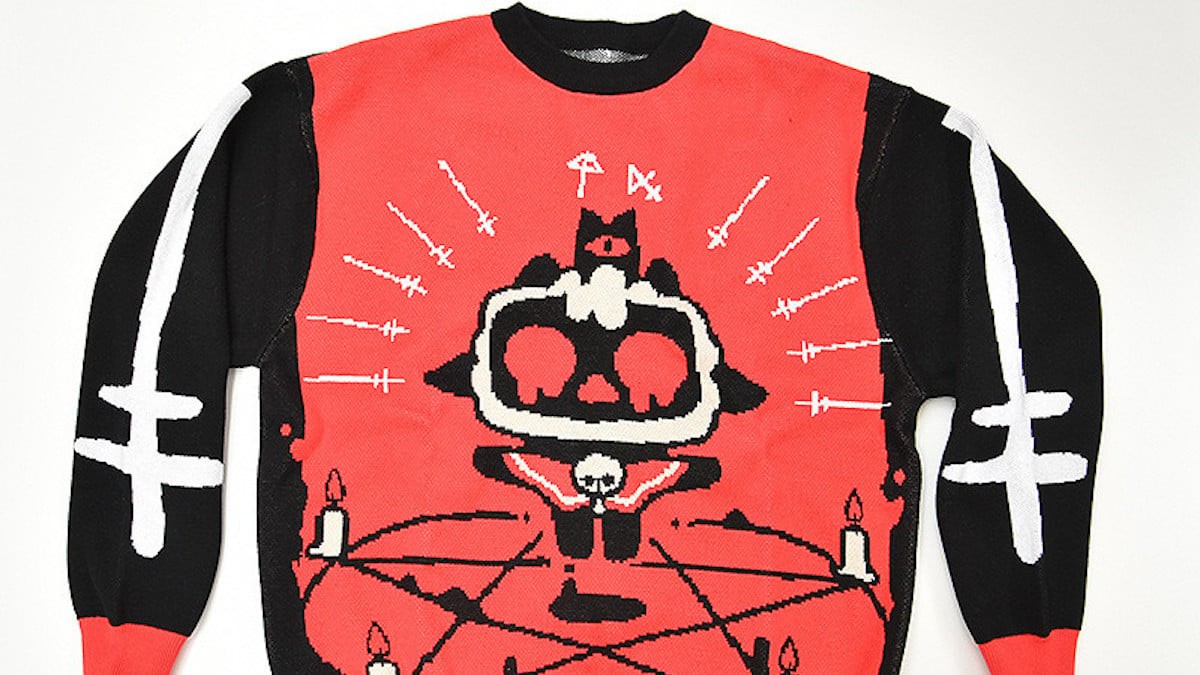 Praise the Lamb in this Cult of the Lamb Ugly Sweater