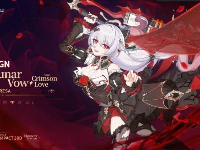 See the Theresa Apocalypse Honkai Impact 3rd Lunar Vow: Crimson Love Battlesuit