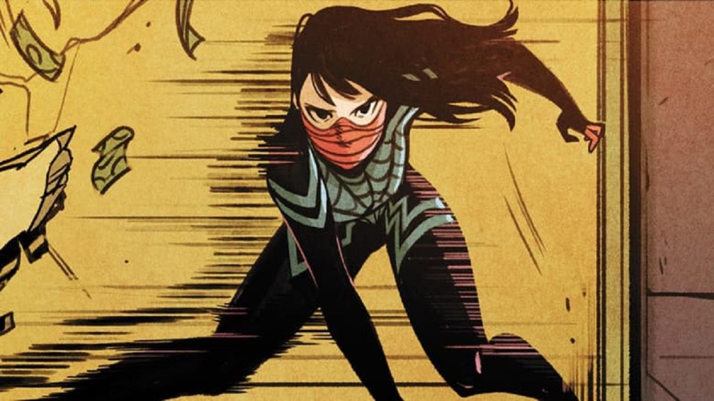 Cindy Moon in her costume as Silk