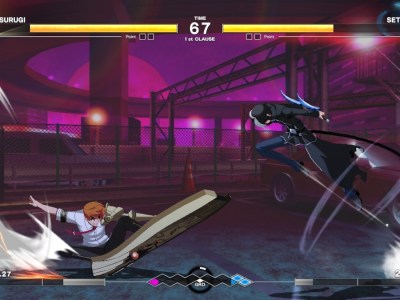 Under Night In-Birth II Tsurugi vs Seth - both playable in open beta